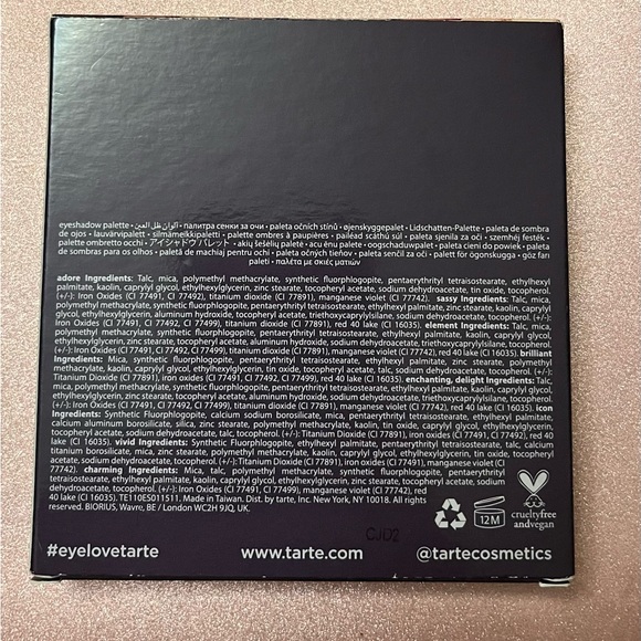 NIB Tarte Cosmetics Sunrise palette, high performance naturals Amazonian clay - Picture 3 of 3